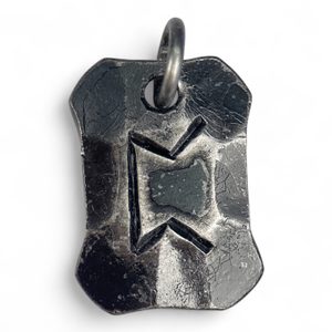 PERTHRO, KOVANÁ RUNA, AMULET - KOVANÉ ŠPERKY - ŠPERKY