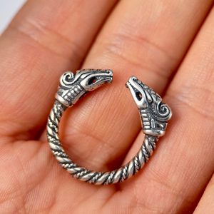 DREKI, STŘÍBRNÝ VIKINSKÝ STŘÍBRNÝ PRSTEN, AG 925 - PRSTENY - STŘÍBRNÉ ŠPERKY