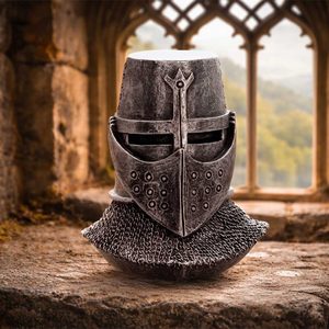 STŘEDOVĚKÁ PŘILBA, FIGURKA 9,4 CM - FIGURKY - HOME DECOR