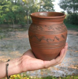 SLOVANSKÁ NÁDOBA - HISTORICKÁ KERAMIKA - STOLOVÁNÍ