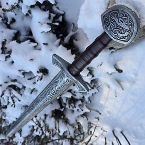 VIKINGSKÝ MEČ, MĚKČENÝ PRO LARP - MEČE MĚKČENÉ - ZBRANĚ