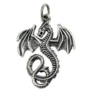 VZDUŠNÝ DRAK - STŘÍBRNÝ PŘÍVĚSEK, AG 925 - PŘÍVĚSKY - STŘÍBRNÉ ŠPERKY