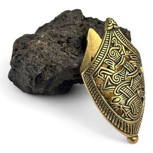 NÁKONČÍ NA VIKINGSKÝ MEČ, JELLING, BRONZ - PŘÍSLUŠENSTVÍ K MEČŮM - ZBRANĚ