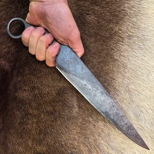 KELTSKÝ NŮŽ OPPIDUM, PŘESNÁ REPLIKA NOŽE Z ČECH, ČERNÝ - NOŽE HISTORICKÉ - ZBRANĚ