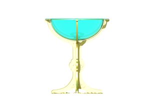BURLESQUE CHAMPAGNE, ČÍŠE DE LUXE - KOVANÉ BYTOVÉ DOPLŇKY - KOVÁŘSTVÍ A MINCE