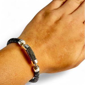 MOLDAU Armband, Moldavit und Silber Ag 925/1000