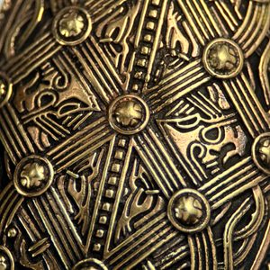 ŽELVÍ BROŽ, VIKINGOVÉ, BRONZ - BROŽE A KNOFLÍKY - ŠPERKY