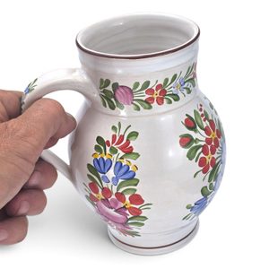 Jug, Chodsko Pottery, Bohemia 14cm
