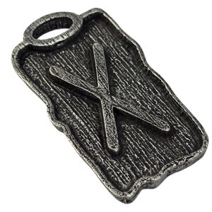 GEBO - RUNOVÝ AMULET ZINEK STAROSTŘÍBRO - RUNY - ŠPERKY