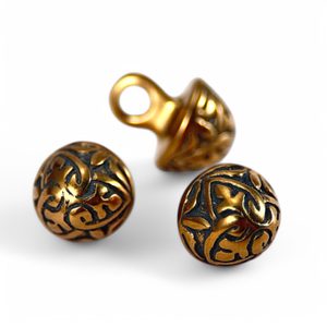 KNOFLÍK, XIV. - XV. STOLETÍ, BRONZ - BROŽE A KNOFLÍKY - ŠPERKY