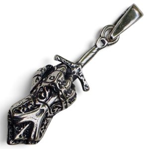 Silver Pendant, Knight’s Gauntlet Ag 925