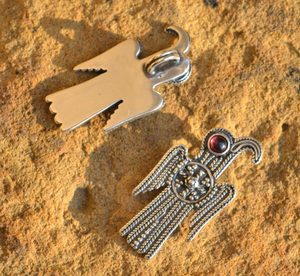 ANGLO-SASKÁ ORLICE, RANĚ STŘEDOVĚKÝ STŘÍBRNÝ PŘÍVĚSEK, AG 925 - PŘÍVĚSKY - STŘÍBRNÉ ŠPERKY