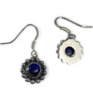 LAZIO, STŘÍBRNÉ ANTICKÉ NÁUŠNICE, LAPIS LAZULI, AG 925/1000 - NÁUŠNICE - STŘÍBRNÉ ŠPERKY