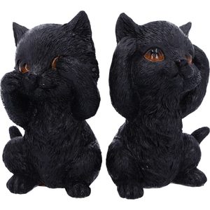 TŘI KOŤÁTKA - NEVIDÍM, NEMLUVÍM, NESLYŠÍM, 8,8 CM - FIGURKY - HOME DECOR
