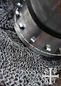 NĚMECKÝ BASCINET, STŘEDOVĚKÁ PŘILBA, 2 MM PLECH - STŘEDOVĚKÉ PŘILBY - ZBROJE