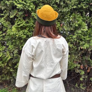 STŘEDOVĚKÁ PLSTĚNÁ ČEPICE, VLNA - POKRÝVKY HLAVY - MÓDA