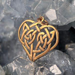 KELTSKÉ SRDCE, PŘÍVĚŠEK, BRONZ - PŘÍVĚSKY - ŠPERKY