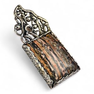 FLAMEA, JASPIS, STŘÍBRNÝ PŘÍVĚSEK, AG 925/1000 - PŘÍVĚŠKY S KAMENY, STŘÍBRO - STŘÍBRNÉ ŠPERKY