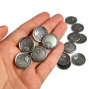 KELTSKÁ MINCE, REPLIKA, STŘÍBRNÁ BARVA - KELTOVÉ, MINCE - KOVÁŘSTVÍ A MINCE