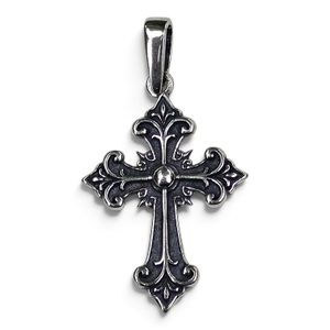 Silver Pendant, Musketeer Cross, 925 Sterling Silver