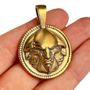 TRIGLAV, SLOVANSKÝ AMULET BRONZ - PŘÍVĚSKY - ŠPERKY