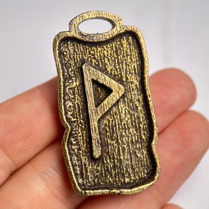 WUNJO - RUNOVÝ AMULET, ZINEK STAROMOSAZ - RUNY - ŠPERKY