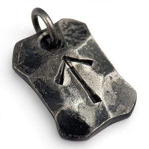 TIWAZ, KOVANÁ RUNA, AMULET - KOVANÉ ŠPERKY - ŠPERKY