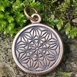 VEGVÍSIR SKULL - ISLANDSKÁ RUNA, PŘÍVĚŠEK BRONZ - PŘÍVĚSKY - ŠPERKY