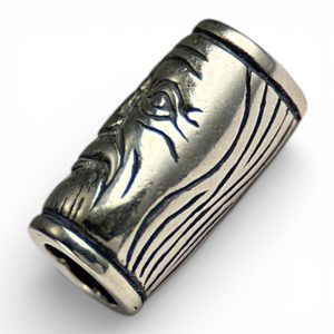 VIKING BEARD RING - STŘÍBRNÝ KORÁLEK DO VOUSŮ, GREYBEARD, AG 925 - DROBNÉ STŘÍBRNÉ ŠPERKY - STŘÍBRNÉ ŠPERKY