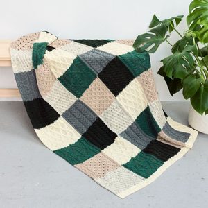 IRSKÁ DEKA, KILLALA ARAN INTARSIA - VLNĚNÉ DEKY - MÓDA