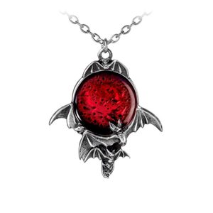 BLOOD MOON, NETOPÝR, NÁHRDELNÍK, ALCHEMY ENGLAND - NÁHRDELNÍKY - ŠPERKY