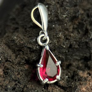 BATHORY, STŘÍBRNÝ PŘÍVĚSEK, SKLO, AG 925 - PŘÍVĚSKY - STŘÍBRNÉ ŠPERKY