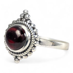 ANTONIA, PRSTEN, GRANÁT STŘÍBRO 925/1000 - PRSTENY - STŘÍBRNÉ ŠPERKY