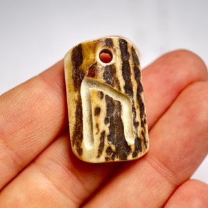 URUZ, RUNA, AMULET Z PAROHU - KOST A PAROH - ŠPERKY