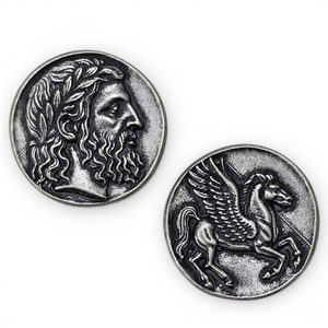 STAROVĚKÝ ŘECKÝ STATÉR S PEGASEM, PANTICAPAEUM, REPLIKA - ŘECKO, MINCE - KOVÁŘSTVÍ A MINCE