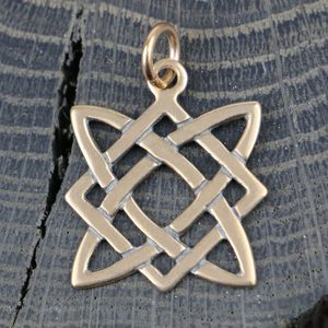 HVĚZDA SVAROGA, SLOVANSKÝ AMULET, BRONZ - PŘÍVĚSKY - ŠPERKY