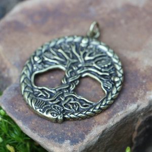 KELTSKÝ DUB POSVÁTNÝ STROM ŽIVOTA PŘÍVĚŠEK ZINEK, STAROMOSAZ - VŠECHNY AMULETY, VLASTNÍ VÝROBA - ŠPERKY