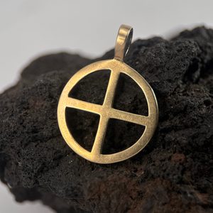 SYMBOL SLUNCE V, PŘÍVĚŠEK, BRONZ - PŘÍVĚSKY - ŠPERKY