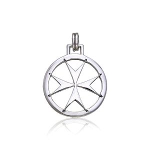 TEMPLÁŘSKÝ KŘÍŽ, STŘÍBRNÝ AMULET, AG 925 - PRODUCTS - ARCHIV