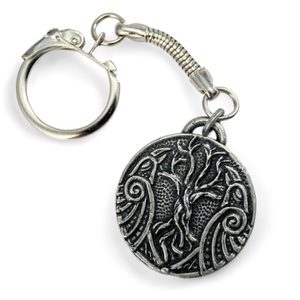 HUGINN A MUNINN, VIKINSKÁ KLÍČENKA, ZINEK - KLÍČENKY Z KOVU - ŠPERKY