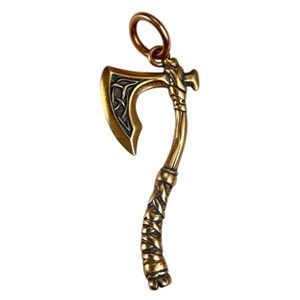 VÁLEČNÁ SEKERA, PŘÍVĚŠEK BRONZ - PŘÍVĚSKY - ŠPERKY