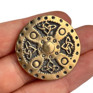 ŠTÍT VIKING, BRONZ - BROŽ - BROŽE A KNOFLÍKY - ŠPERKY