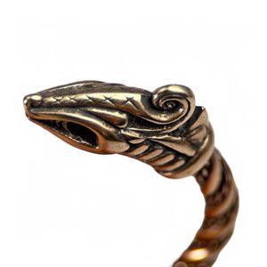 DREKI, VIKINSKÝ DRAK, NÁRAMEK, BRONZ - NÁRAMKY - ŠPERKY