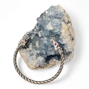 HUGINN A MUNINN, VIKINGSKÝ STŘÍBRNÝ NÁRAMEK, AG 925 - NÁRAMKY - STŘÍBRNÉ ŠPERKY