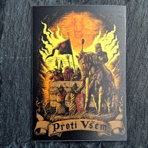 JAN ŽIŽKA - HUSITÉ, MAGNETKA, 57X80 MM - MAGNETY - HRY A KNIHY