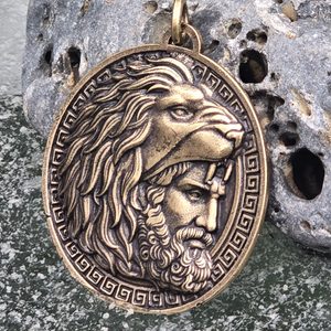 HÉRAKLÉS, ŘECKÝ HRDINA, PŘÍVĚSEK, ZINEK, STAROMOSAZ - VŠECHNY AMULETY, VLASTNÍ VÝROBA - ŠPERKY
