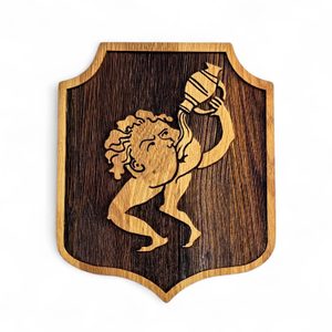 BEZEDNÁ DÍRA, DŘEVĚNÝ ŠTÍT NA STĚNU, KINGDOM COME: DELIVERANCE 2, MALÁ - KINGDOM COME: DELIVERANCE II