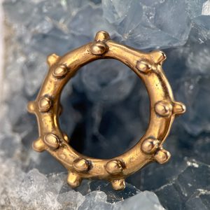 KELTSKÝ AMULET, OZUBENÉ KOLO, LOŠÁNKY, BRONZ - PŘÍVĚSKY - ŠPERKY