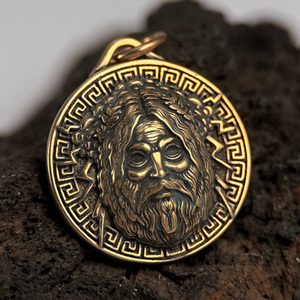 ZEUS, ŘECKÝ BŮH, PŘÍVĚŠEK BRONZ - PŘÍVĚSKY - ŠPERKY