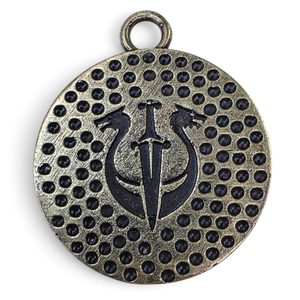 JAN ŽIŽKA, PŘÍVĚSEK, STAROMOSAZ - STŘEDOVĚKÉ AMULETY - ŠPERKY